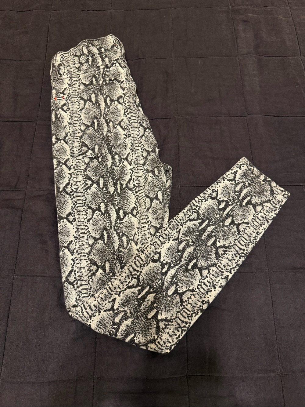 Alice + Olivia skinny snake print denim pants